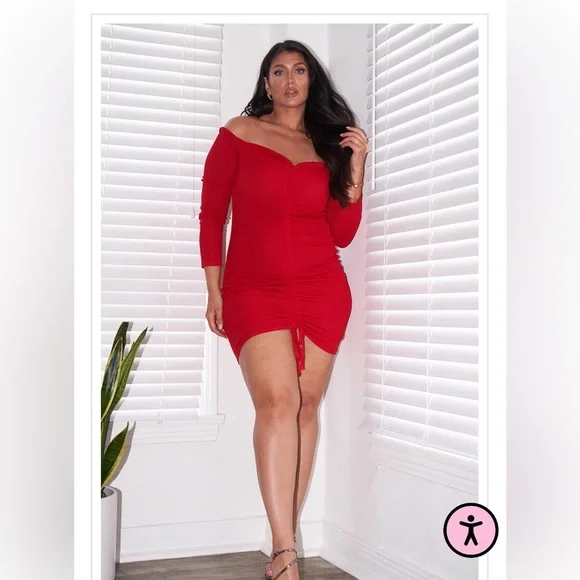 Plus Size Pretty Little Thing Bardot Dress Plus Black Bardot